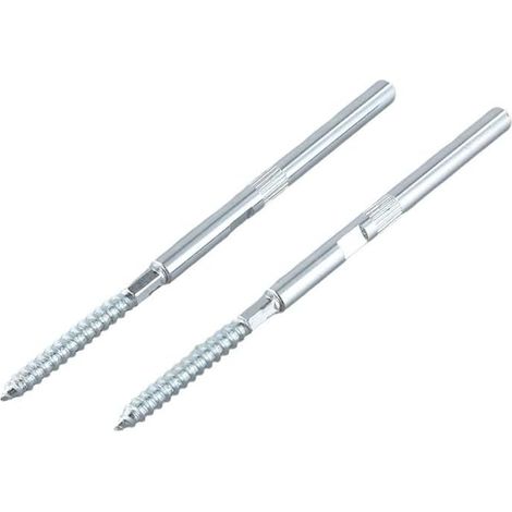 Kit de fixation pour étagère flottante avec tiges métalliques (1/5)