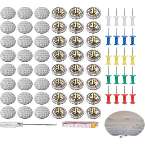 68 Pcs Rivets Reparation Ciel Voiture Universels Bouton Outils Kit (1/5)