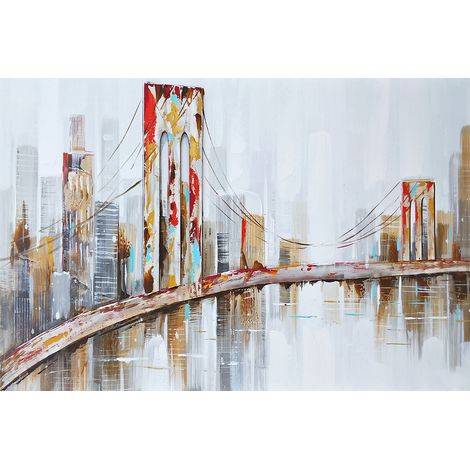 Abstrakte Gemälde Kuatéh Landschaft New York 120 x 80 cm Ölgemälde