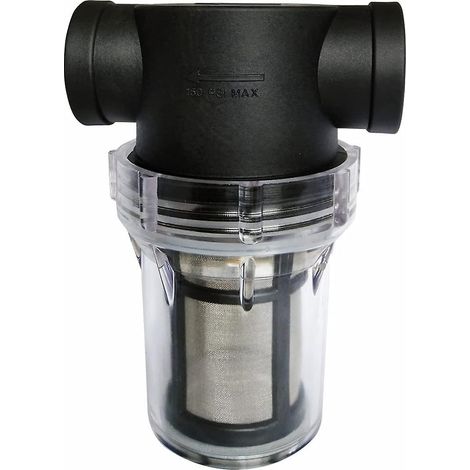 filtre De Pompe  Eau 3/4" Avec Tamis En Acier Inoxydable 80 Mailles, Filtre En Ligne, Filtre Pour Arrosage Du Jardin (1/5)