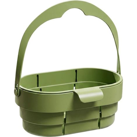 Panier d'évier rétractable - 20 x 17,5 x 12,5 cm - Passoire de récupération des aliments - Organiseur de vidange - Poignée peu encombrante - Pour la maison, l'appartement, la préparation des aliments (1/5)