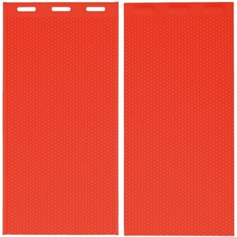 2 pièces 5.4mm Silicone cire d'abeille moule cire d'abeille fond de teint presse moule apiculture fournitures 44x28cm rouge (1/5)