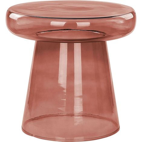 Beistelltisch CALDERA Glas Rot