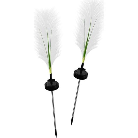2pièces Lampes Solaires Roseaux Éclairage De Jardin Extérieur Lampes (1/5)