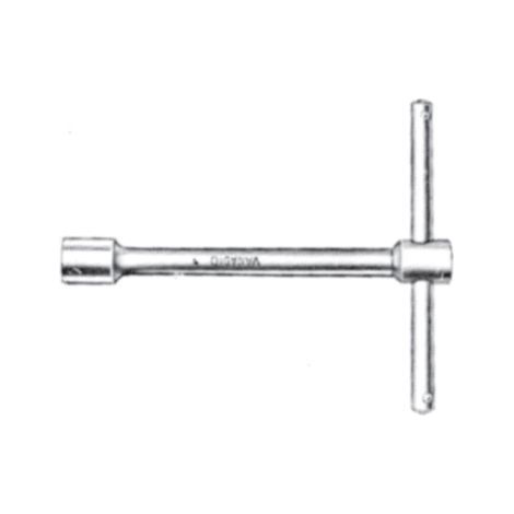 ORECA-CHIAVE A T BOCCA ESAGONALE MODELLO CORTO mm 6 CROMATE