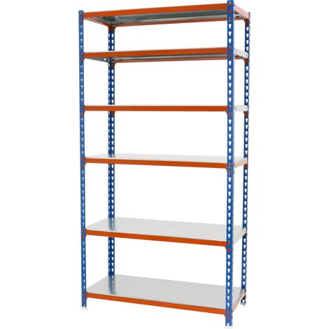 simonrack Mensola moderna blu arancione galva robusta