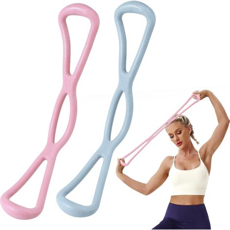 fasce elastiche di resistenza a forma di otto - Fasce elastiche per allenamento di forza e fitness (1/5)