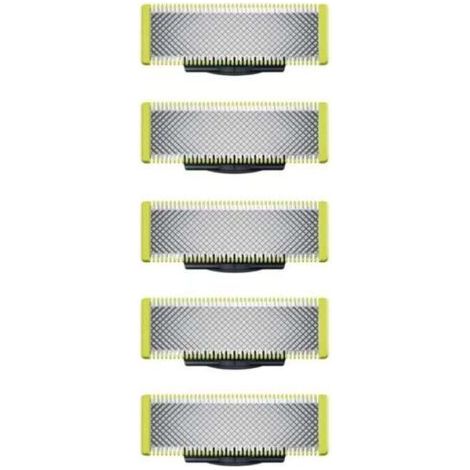 Lot de 5 lames de rechange OneBlade en acier inoxydable durable pour tous modèles, comprenant Pro (réf. QP250/50) (1/3)