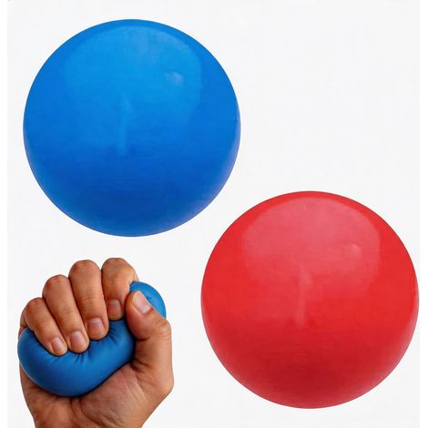 2 Balles de Musculation Main, Ergonomique Antistress, PU Hypoallergénique, Douce au Toucher, Pour Renforcer Poigne (1/5)