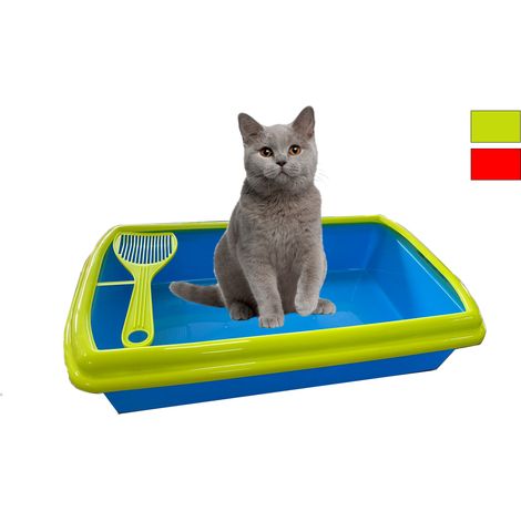 Lettiera Chiusa Gatti Rettangolare Contenitore Igienico Paletta Toilette Animali (1/5)