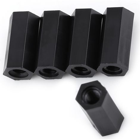 Séparateur double passage en nylon M3, 100 pièces/sachet, noir (1/5)