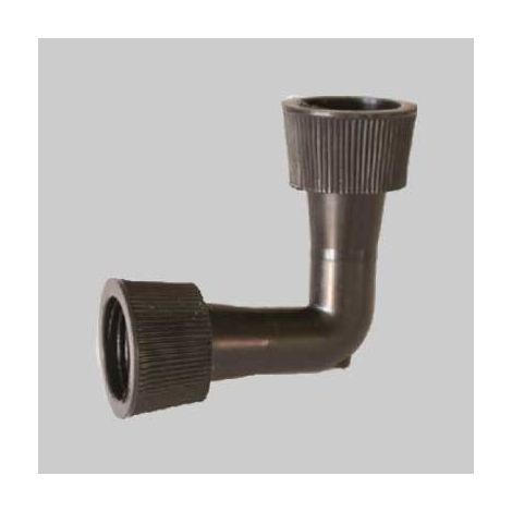 Gomito con ghiera per ala g. diametro 16x16 mm conf. da 100 pz