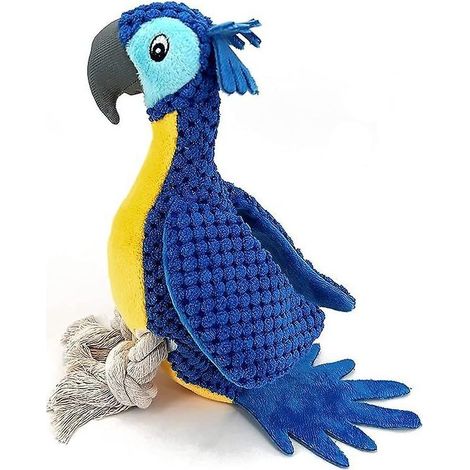 Jouet de dentition et de nettoyage bleu pour animaux de compagnie, sûr, durable, doux et robuste pour chien. (1/5)