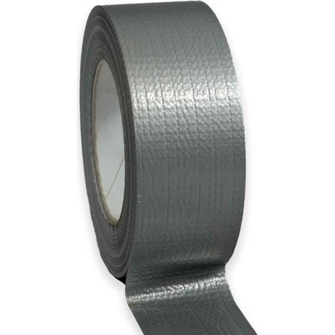 Cinta adhesiva de tela gris americana 175µ - rollo de cinta 48 mm x 50 m para unir y reparar (1/4)