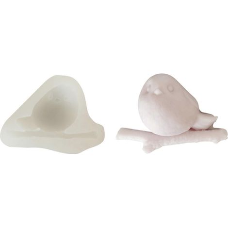 3D-Silikonform in Form eines Spatzen für Kerzen, Seife, Kuchen, Schokolade – DIY-Form aus Harz und Aromen – Backwerkzeuge