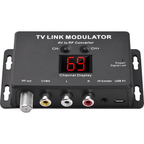 Modulateur TV LINK TM80, convertisseur AV vers RF (1/5)