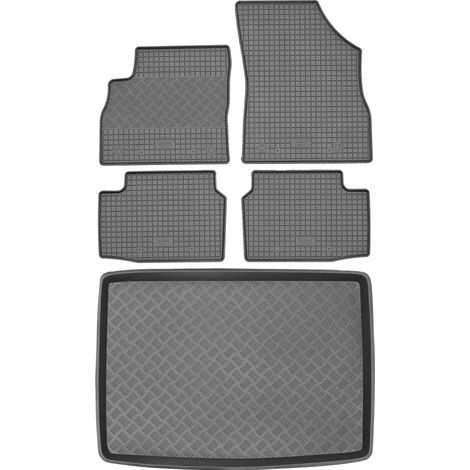 Juego de alfombrillas de goma para coche y alfombrilla para maletero para Opel Astra V K Hatchback (desde 2015).