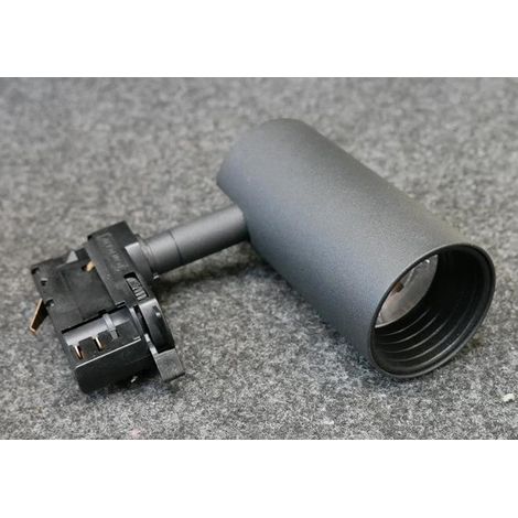 Projecteur LED 8W noir orientable pour rail mono 3 allumages 112x133x55mm 3000K 800lm 24° alim 230V IP20 Jimy 2 INDIGO (1/2)
