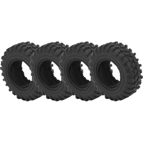 Satz aus vier 1,25 Zoll RC-Crawler-Reifen, flexibel und langlebig, geeignet für SCX24 1/24 RC-Autos. (1/4)