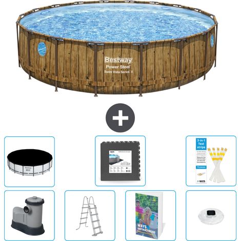 Bestway Bestway Power Steel Ronde - 549x122 cm - 8-pièces  S608 (1/4)