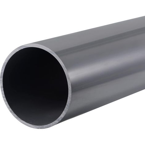 Tuyau Rigide en PVC Rond Tube PVC 81.4mm Diamètre Interne 90mm Diamètre Externe 0.33 m Clair Gris Haut Impact pour Eau Tube Artisanats (1/5)