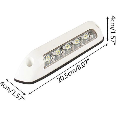 LED-Markisenleuchte für Wohnmobile, Verandaleuchte, 12V/24V-Beleuchtung für Anhänger, Boote usw. (Weiß) (1/3)