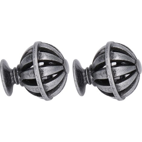 2er-Set Schrankknöpfe, Vogelkäfig-Design, hohle Schubladenknöpfe aus Zinklegierung für die Heimdekoration, 366 Vogelkäfig-Antiksilber (1/5)