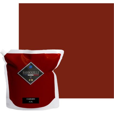 Peinture acrylique velours murs et plafonds 2,5L Rouge Carmin (1/5)