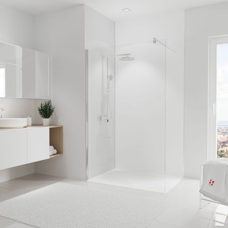 Panneau mural Blanc, Schulte, 90 x 255 cm