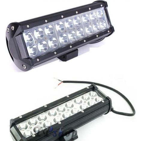 FARO LAMPADA SUPPLEMENTARE PROFONDITA AUTO FUORISTRADA 12V 18 LED 54W 6000K IP68