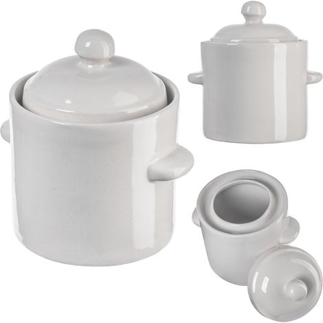 KADAX Topf Herm 1,8l 19x16x21cm creme + Deckel (1/5)