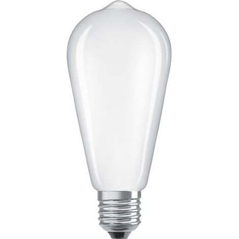 OSRAM Lampe LED Star Edison ST64 55 Filament, 2700 K blanc chaud, 54 W, E27, dépolie, 730 lm, 15 000 h, pour suspensions, look vintage, anti-éblouissement (1/2)
