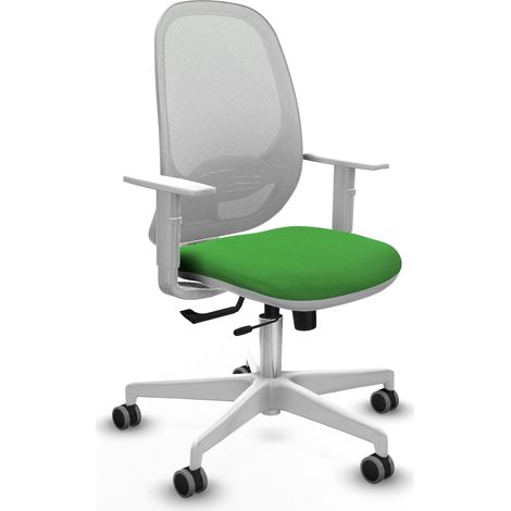 Chaise de bureau piqueras y crespo Cilanco blanc soutien lombaire réglable (1/2)