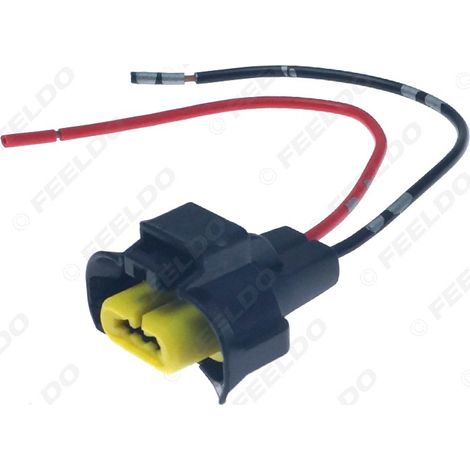 Câble de douille de lampe automobile compatible avec le câble et le connecteur de douille de lampe d'origine Nissan H8, adaptateur de douille de lampe automobile