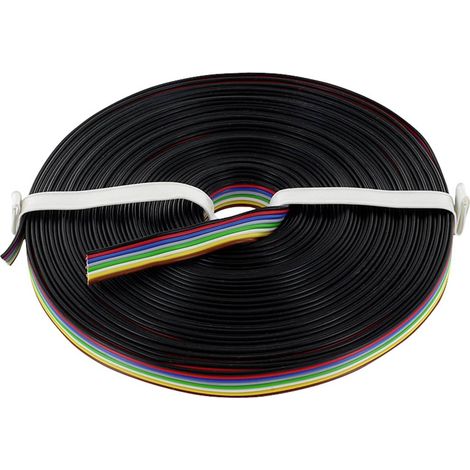 econ connect KL8X025FARB10 Cavo per cablaggi 8 x 0.25 mm² Nero, Rosso, Blu, Grigio, Verde, Bianco, Giallo, Marrone 10 m