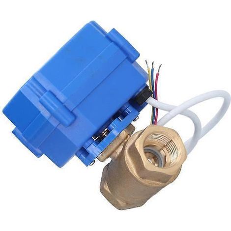 Vanne à bille électrique en laiton Mini 3 fils 2 modes (1/4)