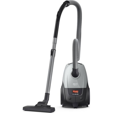 Aspirateur Traineau avec sac - PHILIPS XD2142/12 - Aspirateur Série 2000 filtre Hepa - 800 W - 77 dB - 3 L - Gris clair