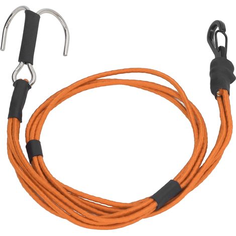 Sangle de treuil cinétique élastique avec crochets pour remorque de sauvetage et de remorquage RC Crawler 1/10 et 1/8, orange (1/5)