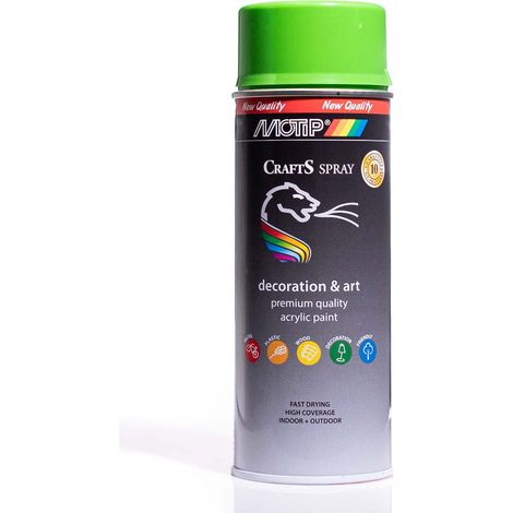Vernice spray acrilica RAL 6018 Verde chiaro 400 ml CRAFTS (1/5)