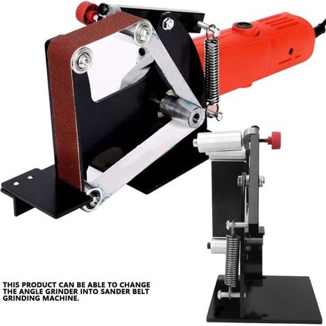 SJLERST Accessoires de ponceuse à bande de ponçage, fixation de ponceuses à bande de 50 mm de largeur, machine à polir avec adaptateur pour bois, métal, polissage d'acier inoxydable, meulage(M-14)