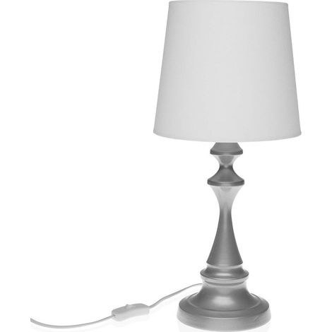 Lampada da tavolo Versa Gene Grigio 23 x 49 cm Metallo