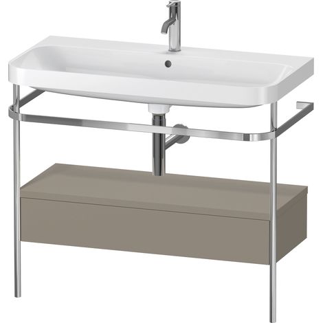 Duravit Happy D.2 Plus c-shaped Set mit Metallkonsole und