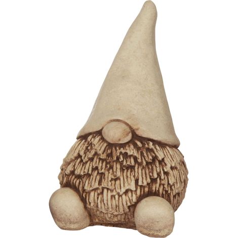 Nain des bois à longue barbe, figurine en béton pour le jardin, 22 cm