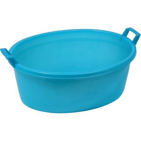Lavabo ovalado de plástico azul - MODELO 33 LT.