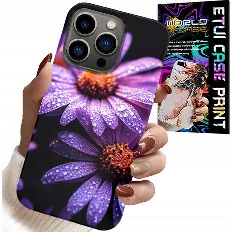 Custodia per iPhone 14 PRO - cover con fiori di margherita rosa (1/5)