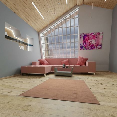 Kilim moderne Tapis Fabricio - Tapis en laine - 300x200cm, Rectangular - 100% Laine vierge - Tissé main - Marron
