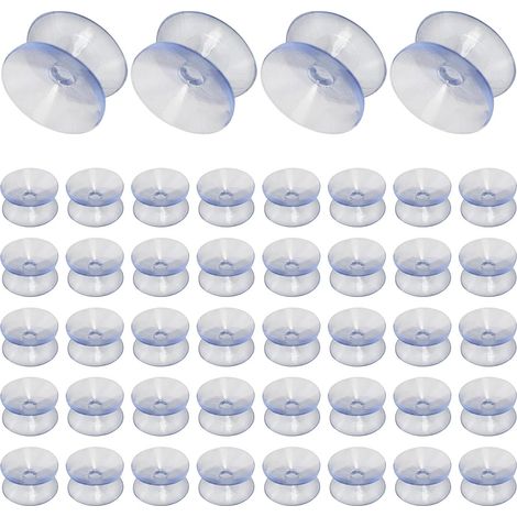 Ventouses en silicone double face pour tables basses verre, lot de 50, (1/5)