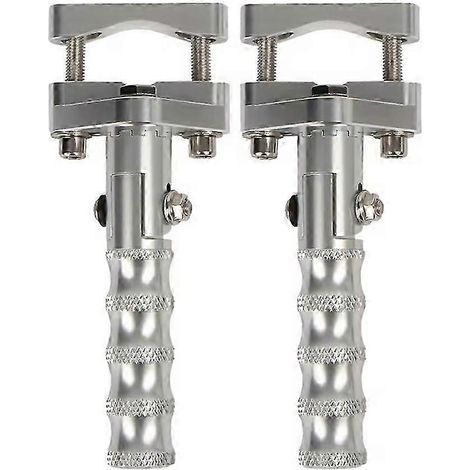 Repose-pieds de moto de route pliables et rotatifs de 22 à 28 mm compatibles avec R1200GS ADV, R1250GS LC, S1000XR et F900R, argent. (1/5)
