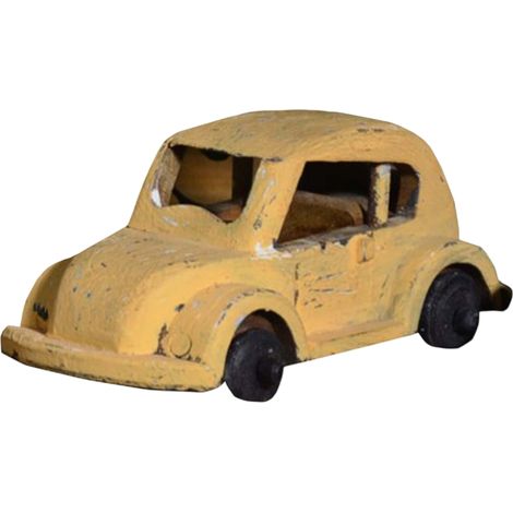 Statuetta di scarafaggio Scultura Elegante Decorazione Rustica Auto in Legno (1/4)