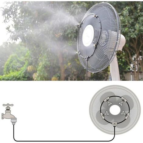 1 Kit de brumisation, Ventilateur 16 pouces, Noir, Système refroidissement, Extérieur (1/4)
